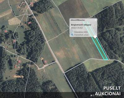 Žemės ūkio paskirties sklypas Šalčininkų rajone, Stakų kaime, 3/8 dalys, 1140 EUR