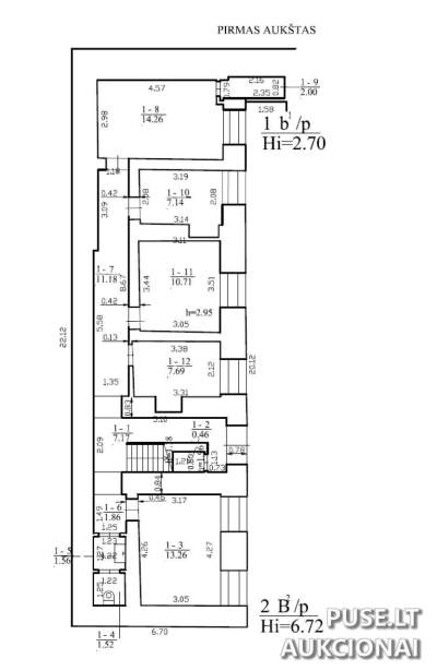 Nuomojamas administracinis pastatas Vilniuje, Rožių al. 4A, 209 kv.m., pradinė kaina 0 EUR