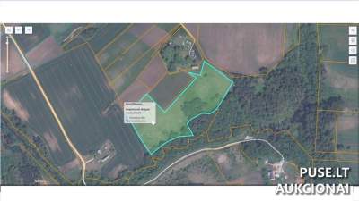 Žemės sklypas Šiaulių rajone 3.14 ha 11760 EUR