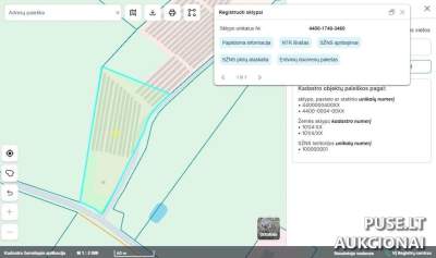 1.44 ha žemės ūkio paskirties sklypas Šiaulių rajone 49000 EUR