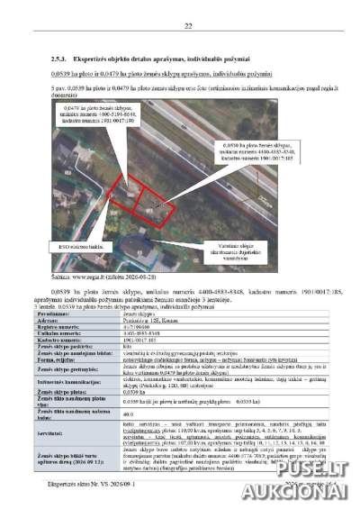 0.0539 ha žemės sklypas Kaune, Priekulės g. 12E, statyboms, 79760 EUR