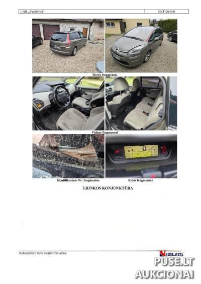 CITROEN C4 PICASSO automobilis Klaipėdoje, 1200 EUR