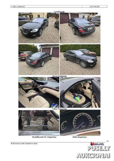 MERCEDES BENZ S 500 4MATIC automobilis Klaipėdoje 6480 EUR