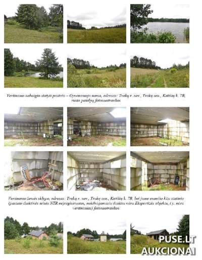 Nebaigtas statyti namas Trakuose, Katišių k. 7B, 96 kv.m rūsio plotas, 150400 EUR