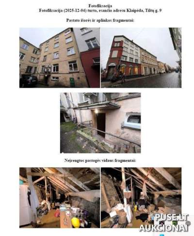 Neįrengta pastogė Klaipėdoje Tiltų g. 9 2320 EUR